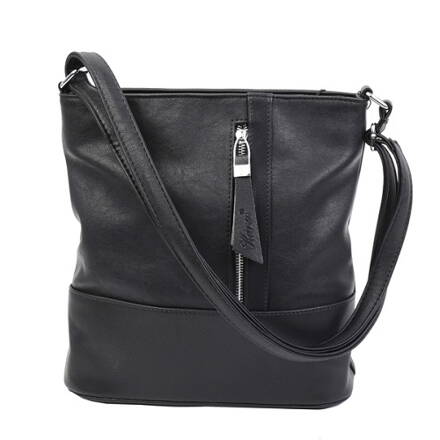 Elegantní módní dámská kabelka přes rameno / crossbody černá Karen Dona